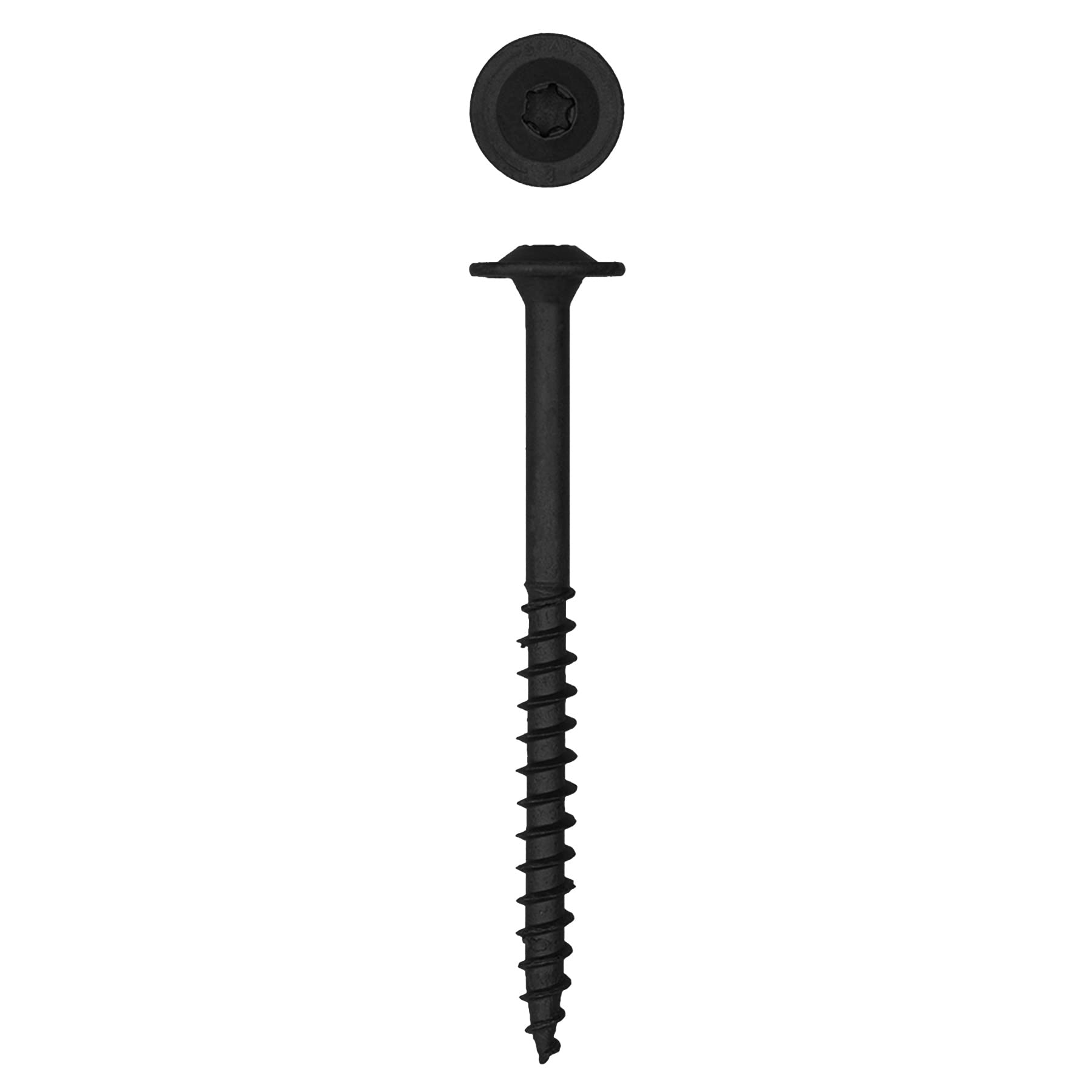 SPAX 4581820801005 5/16” x 4" T-Star Drive Washer Head Black HCR (Exterior) PowerLag Screw (50 Pieces per Box)