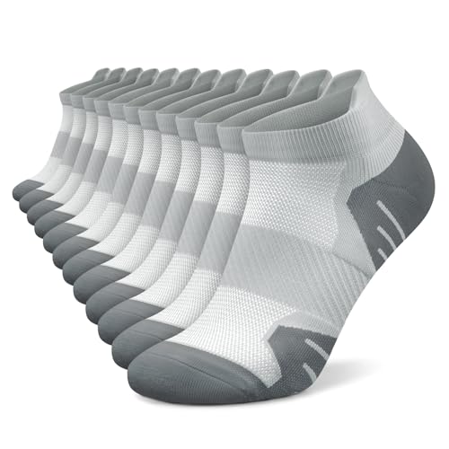 Image of 6 Pairs Compression Socks for Women Ankle Running Socks With Arch Support | Athletic Womens Socks with Heel Tab, Lightweight Cushioned & Breathable for Walking, Running, Workout, Travel, Everyday Wear
