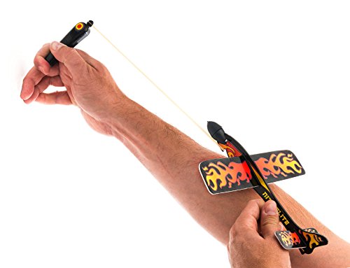 Glider Flying Slingshot Plane Toy (Pack of 12) Pinata filler Party Favors Play Foam Airplanes Prize Gifts Toys for Kids and Adults Sling Flying Toy I 2340-12p - Thumbnail 6