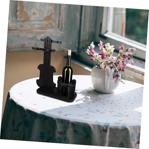 Soporte para Botellas de Vino de Madera Levemolo con Forma de Violín miniatura 6