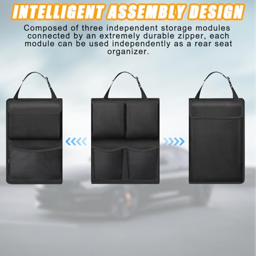image for Mandark Car Trunk Organizer, Detachable Vehicle Seatback Hanging Stora