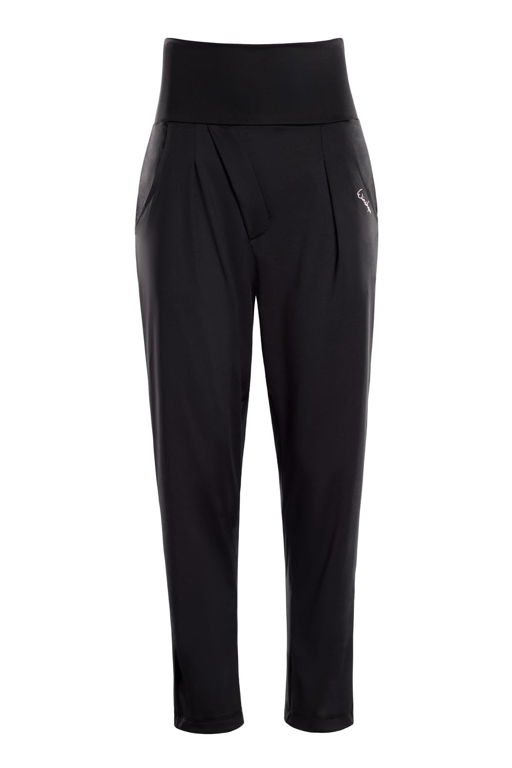 WINSHAPE - Eleganti Pantaloni Funzionali A Vita Alta 7/8 Hp303 con Fascia in Vita, Pantaloni Casual Donna