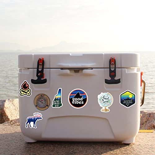 200Pcs Camping Stickers For Water Bottles, Outdoor Adventure Stickers Vinyl Waterproof Stickers Packs Laptop Decals Travel Hiking Stickers For Bike Bumper Suitcase Luggage Car Wilderness Nature #TOP2