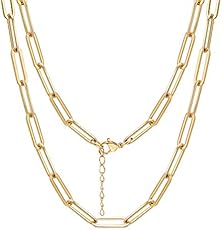 Ldurian Dainty Circle Karma Choker Necklace 14K Real Gold Plated Delicate Circle Necklace for Women