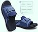 COFACE Women’s Orthotic Sandals Comfortable Plantar Fasciitis Arch Support Sandal Slippers Ladies Fashion Fabric Kint Slides Sandals with Lightweight Athletic Soft Cushion Footbed, size 10 Dark Blue