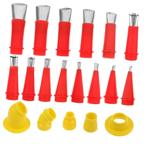 Housoutil Heavy-duty Caulking Epoxy Resin Nozzle 19-piece Kit for Home Projects Craft Constructi