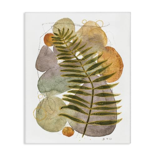 Layered Fern Leaf Botanical, 24 x 30 Inch Canvas Wall Art