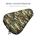 FOSKERV Fashion Bicyle Cushion Cover, Waterproof Non Slip Adjustable Bike Seat Cover for All Bicyles, Universal Bicycle Saddle Protector, Army Camouflage 3D Print Green