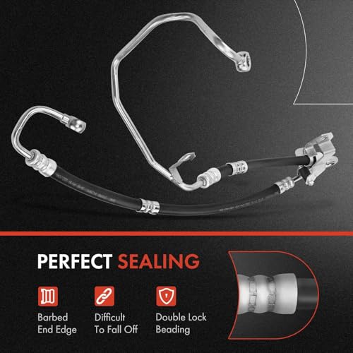 A-Premium Power Steering Pressure Hose Line Assembly Compatible with BMW E90 Series 335i 2009-2013, E90 Series 335xi 2007-2008, E84 Series X1 2013-2015, 3.0L, Pump to Gear/Rack Pinion by A-Premium - Used condition - Image 3