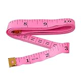 Portátil y amplia aplicación: tamaño pequeño y ligero, fácil de transportar, se puede poner en el bolsillo o en el bolso, no ocupa espacio. Cinta de medición precisa para coser, sastrería, cuerpo, medición de cintura o medir cualquier superficie curva, adecuada para costura, manualidades, colchas o cualquier persona que solo necesita una cinta métrica flexible.