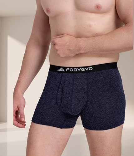 2 Pack Mens Merino Wool Boxer Briefs, Breathable Wool Underwear for Men, Comfortable Moisture Wicking Boxers Shorts2