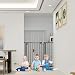 XMTECH Türschutzgitter Ohne Bohren Treppengitter für Kinder 85-95cm breit,Auto-Close Baby Türgitter Treppen Absperrgitter mit Druckbefestigung,Safety Gate,180° Zweiwegeöffnung Schwarz