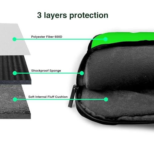 Bolsa verde para laptop 14 pulgadas resistente al agua miniatura 4