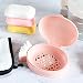 sylbx 4 Piezas Jabonera, Caja jabones baño,plástico Jabón Cuadro con Rejilla de...