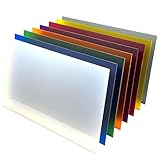 Sizes & Thickness: Includes a variety of frosted acrylic sheets in 12 x 19 inch, 12 x 12 inch, and 6 x 12 inch sizes, all 2.6mm (1/8 inch) thick Premium quality: Excellent optical properties, light weight and stronger than glass, this premium cast ac...