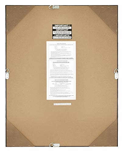 MCS 18x24 Inch Ridged Mirror, 23x29 Inch Overall Size, Silver (20579)