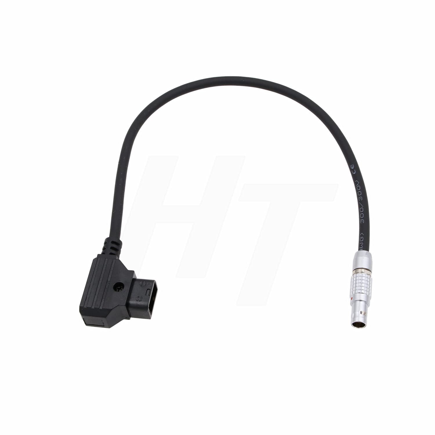 High Flex D-tap P-tap to 0B 2 Pin Male Power Cable for Teradek Bolt Bond, Transvideo SmallHD 703 Monitor, Zacuto, Z CAM E2 F6 S6 Camera EVF 30cm