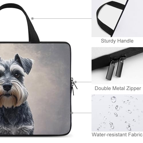 Housse ordinateur portable 15 pouces Schnauzer avec motif imprimé
