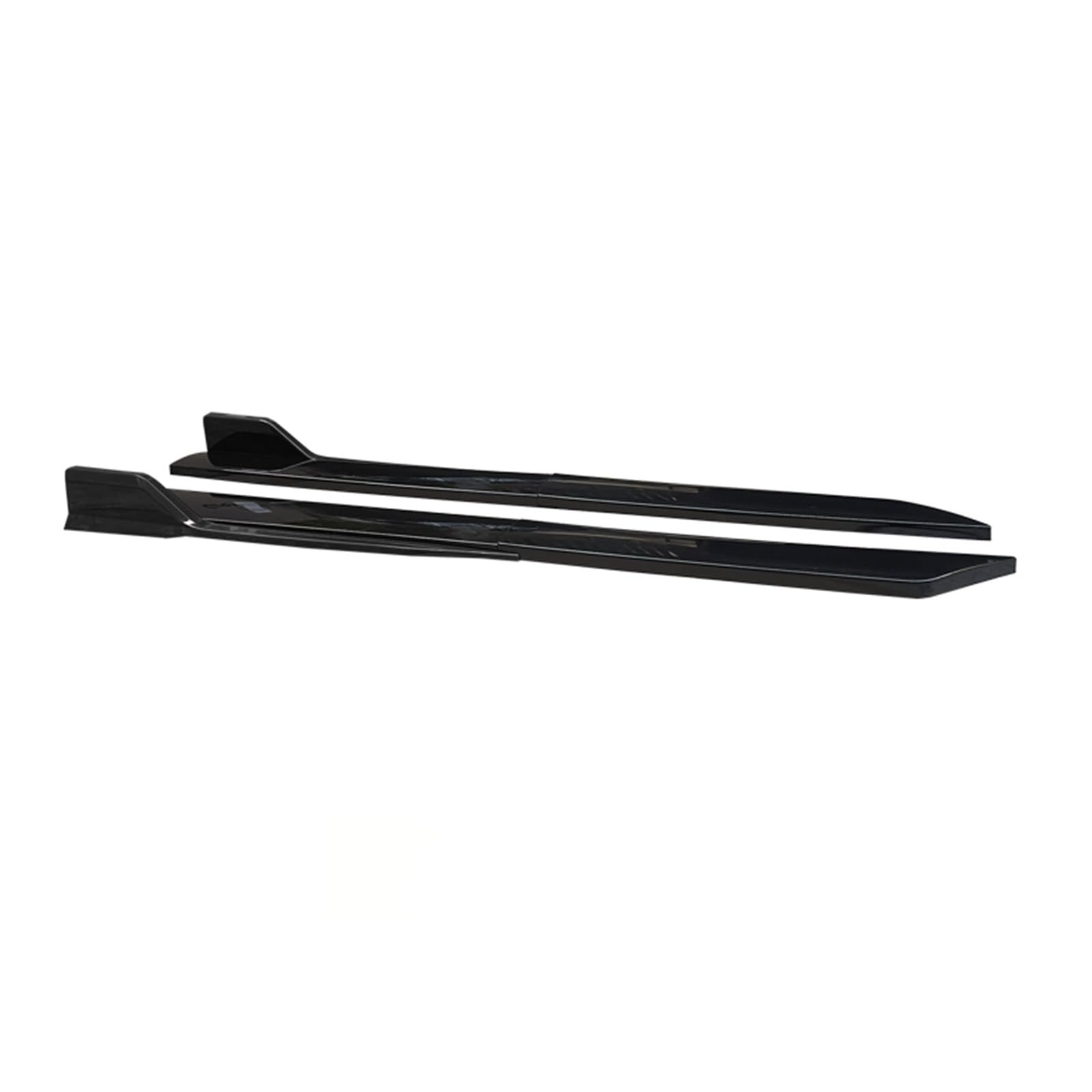 Auto Trittbretter Splitter Für 5 Series E60 E61 Touring 520i 523i 525i M5 Universal 41 Zoll Seitenschwellerverlängerungen ABS 4 Stück(Full Black)