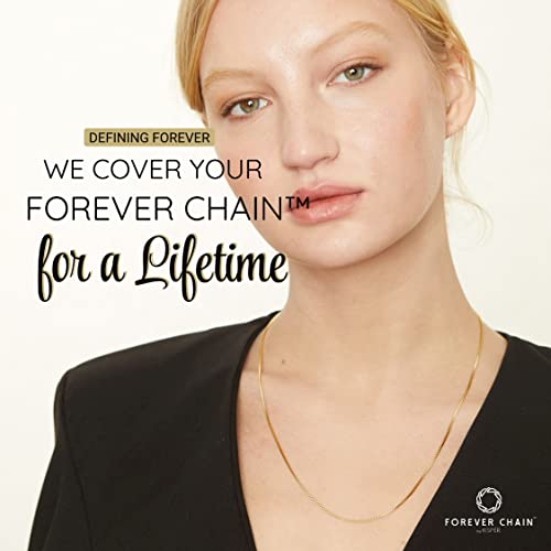 Kisper 24K Gold Box Chain Necklace – Thin, Dainty, Gold Plated Stainless Steel Jewelry For Women With Lobster Clasp, 18" #TOP3