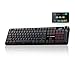 EPOMAKER X AULA F108 PRO Wireless Gaming Keyboard with Screen, 8000mAh Battery, 104 Hot-Swappable and Programmable Keys and Knob, RGB Backlight, for Mac/PC/Android (Black Gradient)