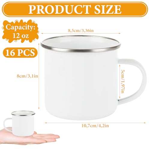 Set 16 Mugs de Sublimación 11 oz Blanco miniatura 2