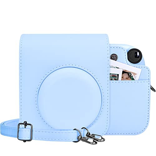 MUZIRI KINOKOO Protective Case for Instax Mini 12 Instant Camera, PU Leather Mini 12 Camera Carrying Bag with Photo Pocket