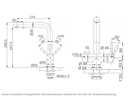 Franke Maris Atlas Clear Water 3in1 Edelstahl massiv Trinkwasserarmatur – Ansicht 5