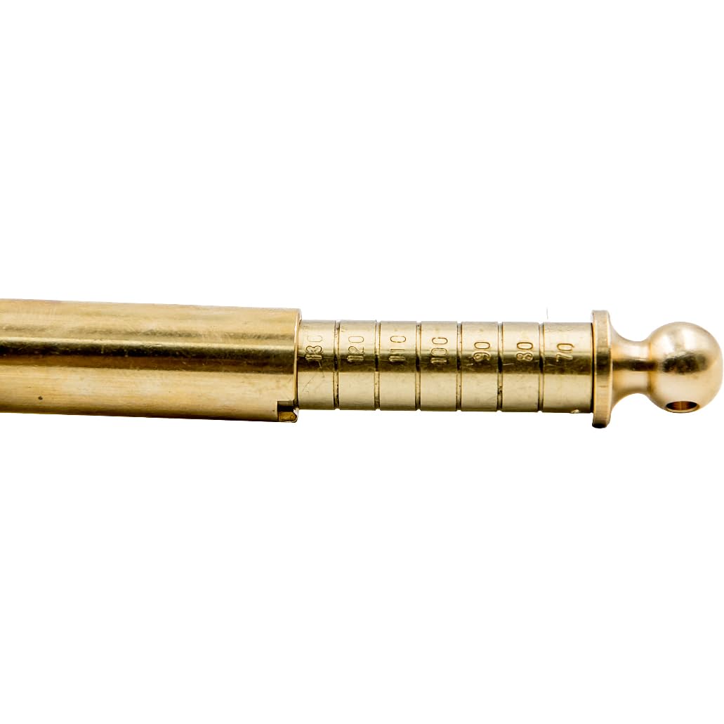 Compact Brass Powder Measure - Adjustable up to 130 Grains