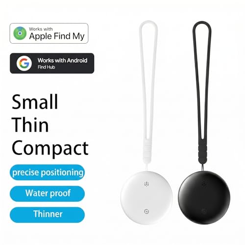 2026 Upgraded Pet GPS Tracker, 2 Pack, for Dogs, Cats & Small Animals, No Monthly Fee, IPX6 Waterproof, Works with Apple Find My & Google Find Hub, 365-Day Battery Life, Compatible with iOS & Android
