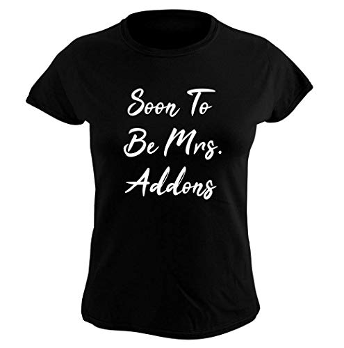 Soon To Be Mrs. Addons - Women's Graphic Tee, Black, XX-Large
