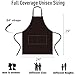 NOBONDO 12 Pack Bib Apron - Unisex white Apron Bulk with 2 Roomy Pockets Machine Washable for Kitchen Crafting BBQ Drawing