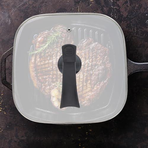 Tapa para olla multifuncional de vidrio templado de 30cm con orificio de vapor 6