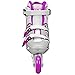 Roller Derby Women's V-Tech 500 Button Adjustable Inline Skate, Grey/Purple