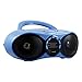 HamiltonBuhl Boombox CD/FM Media Player with Bluetooth(R) Receiver, Blue (HB-100BT2)