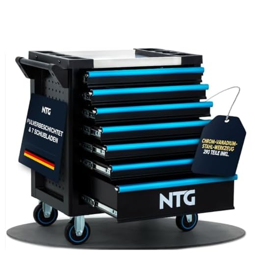 Werkzeugwagen Werkstattwagen Werkzeugkasten Werkzeugkiste + Werkzeug 220 tlg.