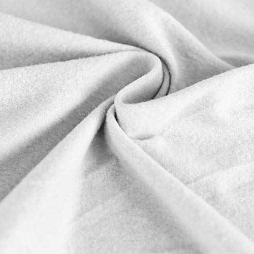 Image of Easy-Going 4 Pieces Oversized Stretch Couch Cover for Dogs Washable | Sectional Sofa Slipcover for 3 Separate Cushion Couch - Elastic Furniture Protector for Pets, Kids Snow White