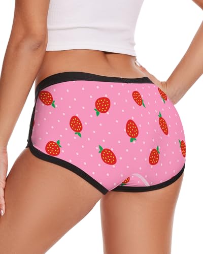 Image of Aueyan Womens Boyshorts Panties Stretchy Boxer Briefs Novelty Lounge Sleep Shorts