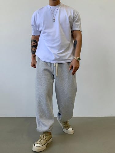 Image of dockstreet Men's Alley Cool Backdoor Series Men's Casual Sweatpants Baggy Jogger Pants ||Drawstring Joggers || 100% Pure Cotton || Breathable Airy for All Seasons