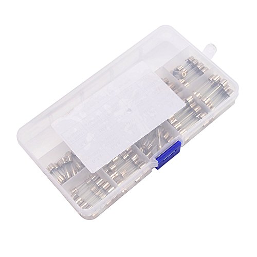 Total 100 Pcs Fusíveis Tubo de Vidro Do Carro Fast-sopro Kit Sortido 55 Pcs 5x20mm 45 Pcs 6 * 30mm A