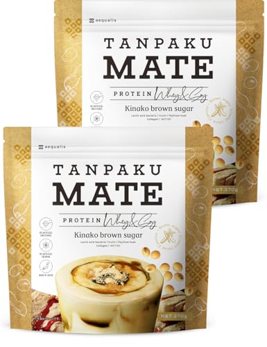 タンパクメイト 美味しい プロテイン 置き換え ダイエット (黒糖きな粉, 2)