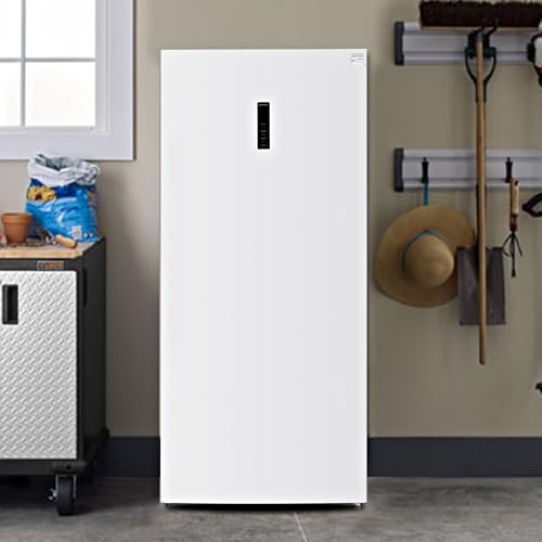Image of Kenmore Upright freezer-Convertible Refrigerator / Freezer, 4 Shelves, Garage Ready, Meat Storage, Auto Defrost, Congelador For Home, Apartment, Cottage, Basement, Dorm, 21.0 Cubic Feet Capacity White