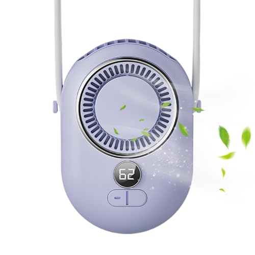 Ventilador portátil de aire acondicionado: banda de enfriamiento portátil, generador de brisa personal, unidad de cuello compacta | Dispositivo adecuado para viajes para senderismo, ocio en pleno ai