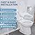 IYTATA Electric Bidet Toilet Seat, Warm Water with Air Dryer, Heated Seat and Slow Close Lid, Front and Rear Wash, LED Nightlight, Wireless Remote, Elongated, White, 101