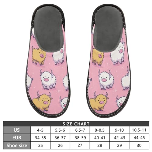 Slippers for Women Cute Bison Soft Fuzzy Women's Slippers Indoor and Outdoor Shoes3