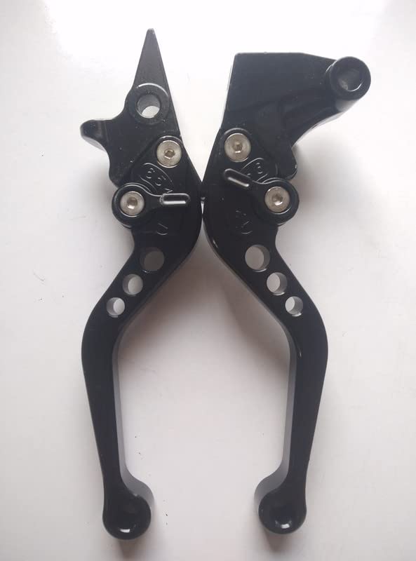 Bike Adjustable Clutch and Brake Lever (Set of 2) (Black) Compatible with Bullet Thunderbird 500 Type 2-image-47