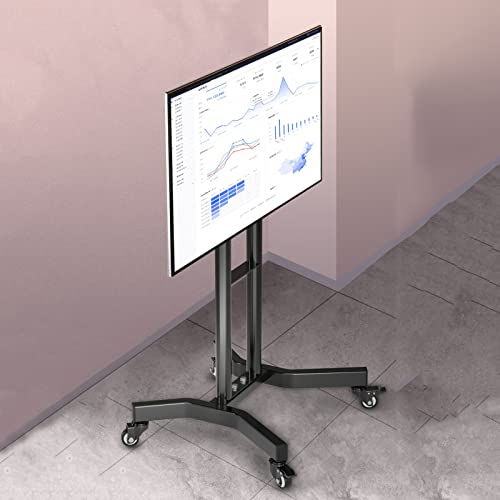 Soporte móvil para TV de 32-65 pulgadas ajustable en altura miniatura 1