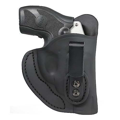 1791 Gunleather 38 Special Holster for J Frame and Snub Nose Revolvers, Tuckable IWB Leather Revolver Holster fit Taurus 856, Ruger LCR, S&W Bodyguard, 637, 638, 642 airweight