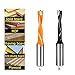 HUHAO Wood Forstner Drill Bits Length 6mm Cut Dia 10mm Shank Router Bit Row Drilling for Boring Machine Drills Carbide Endmill 2PCS