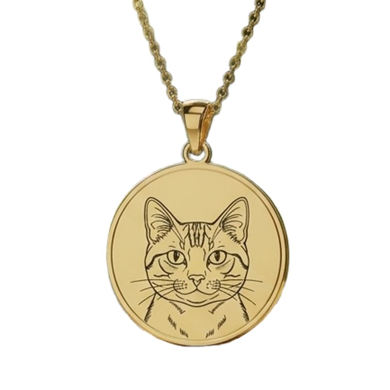 Collier pendentif chat LKBEADS fait main, le cadeau idéal en argent 925 et or